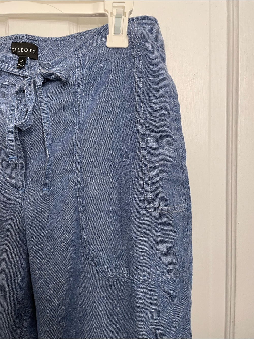 Talbots Blue Drawstring Cargo Pants - Picture 4 of 4